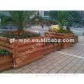 composite wooden flower pot